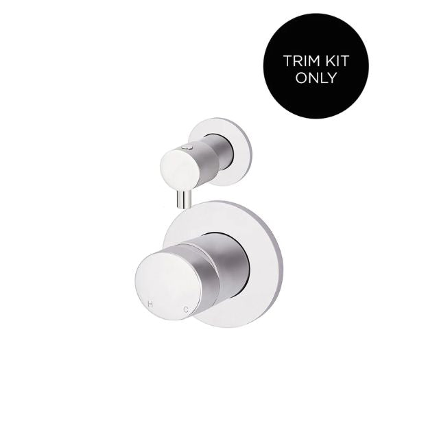 Meir Round Diverter Mixer Pinless Handle Chrome Trim Kit MW07TSPN-FIN-C - The Blue Space