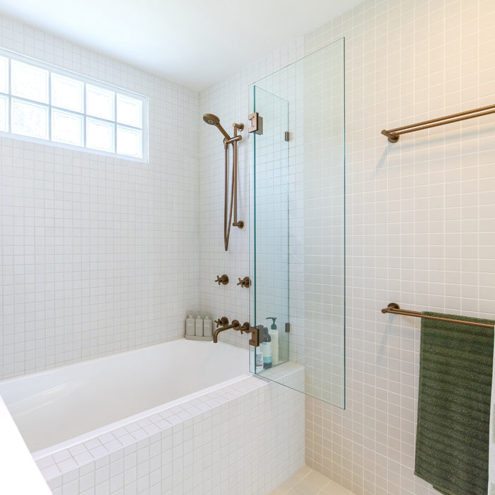 Meir Round Double Towel Rail 600mm Lustre Bronze