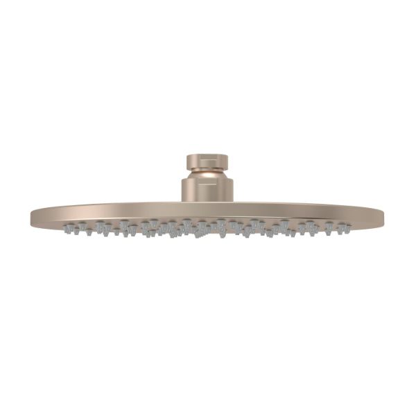 Meir Round Shower Rose 200mm  Champagne | The Blue Space