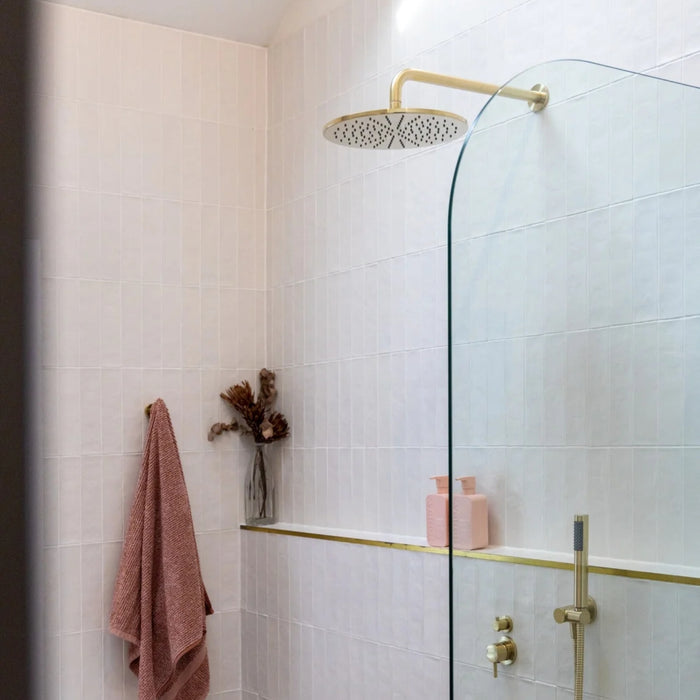 Meir Round Shower Rose 300mm Tiger Bronze