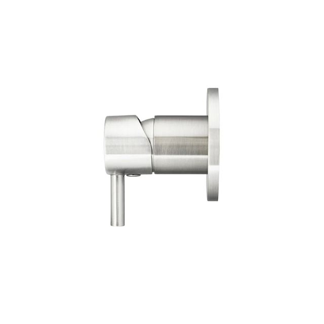 Side Meir Round Wall Mixer Short Pin Lever Brushed Nickel Trim Kit MW03S-FIN-PVDBN - The Blue Space