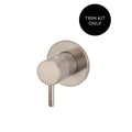 Meir Round Wall Mixer Short Pin Lever Champagne Trim Kit MW03S-FIN-CH - The Blue Space