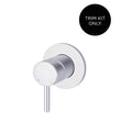 Meir Round Wall Mixer Short Pin Lever Chrome Trim Kit MW03S-FIN-C - The Blue Space