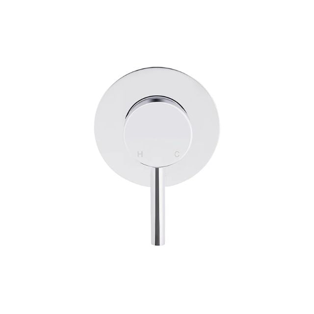 Front Meir Round Wall Mixer Short Pin Lever Chrome Trim Kit MW03S-FIN-C - The Blue Space