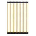 Meir Stainless Steel Sink Roll Mat in Brushed Bronze Gold - The Blue Space