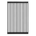 Meir Stainless Steel Sink Roll Mat in Gunmetal Black - The Blue Space