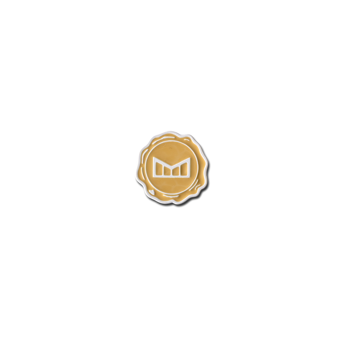melin Icon Ball Marker in Khaki/White, shown without packaging