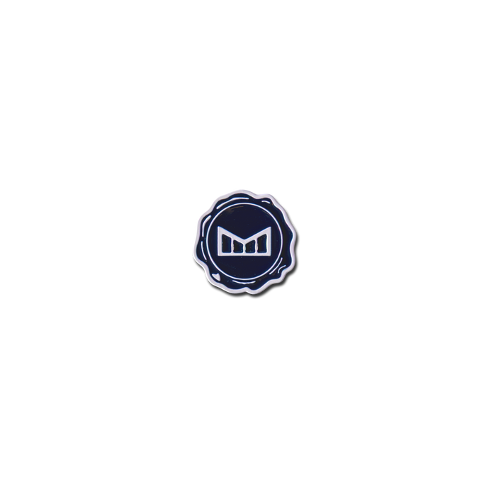 melin Icon Ball Marker in Navy/White, shown without packaging