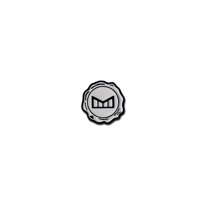 melin Icon Ball Marker in White/Black, shown without packaging