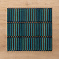 Middleton Jade Porcelain Mosaic Finger Tile 12x92mm - The Blue Space