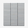 Middleton White Chalk Kit Kat Porcelain Mosaic Tile 12x92mm