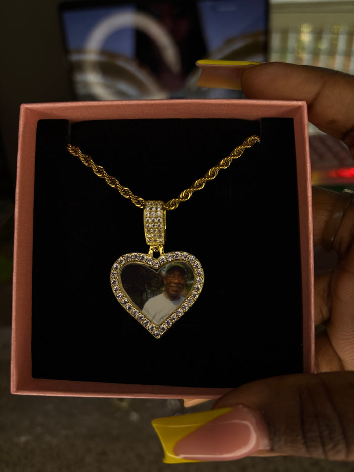 Mini Heart Picture Necklace