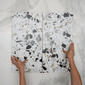 Double With Hand Mixed Clio Terrazzo Look Tech Grip 300 x 600mm Porcelain Tile - The Blue Space