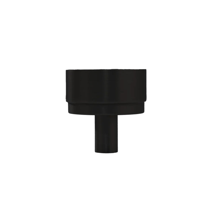 Side View Momo Handles Bellevue Knob Matte Black  BVKPL035.MBL - The Blue Space
