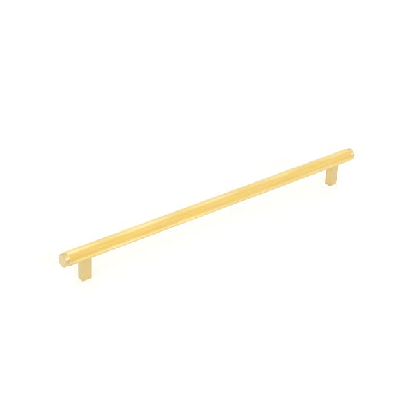 Momo Handles Bellevue Knurled Bar Pull Brushed Satin Brass