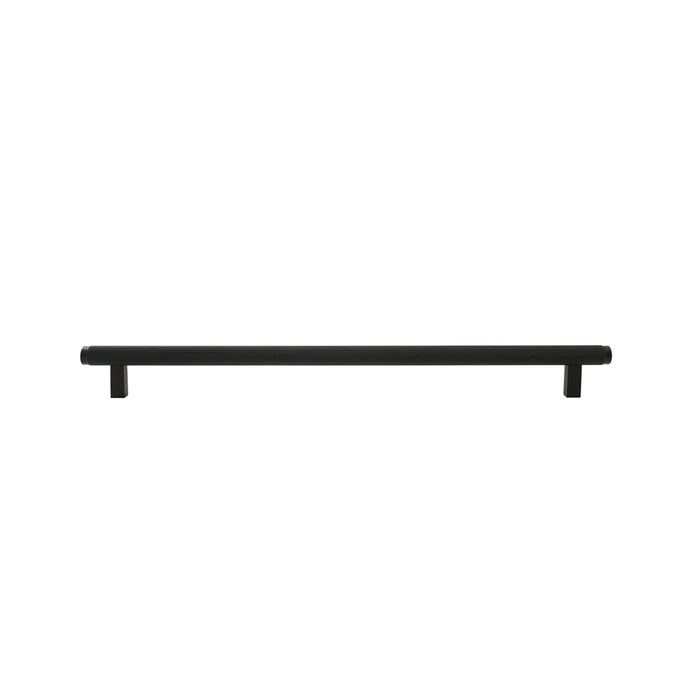 Momo Handles Bellevue Knurled Bar Pull Matte Black BVPKN320.MBL - The Blue Space