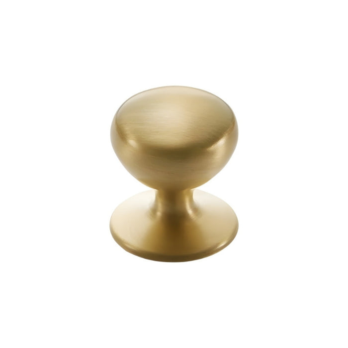Momo Handles New Hampton Round Knob 32mm Matt Brass NHMK032.MBR - The Blue Space