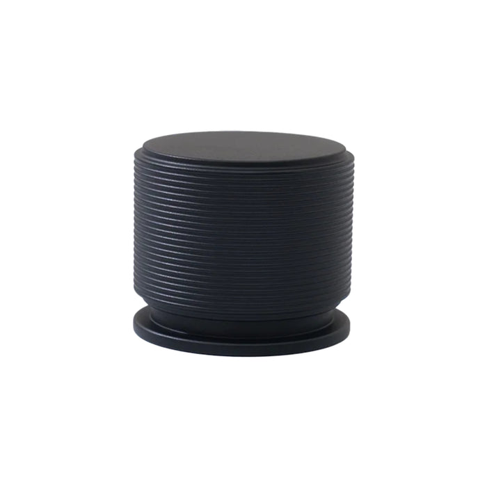 Side View Momo Handles Sussex Knob Matte Black SRKL035.MBL - The Blue Space