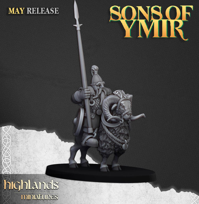 Mounted Dwarf Cavalry - Highlands Miniatures