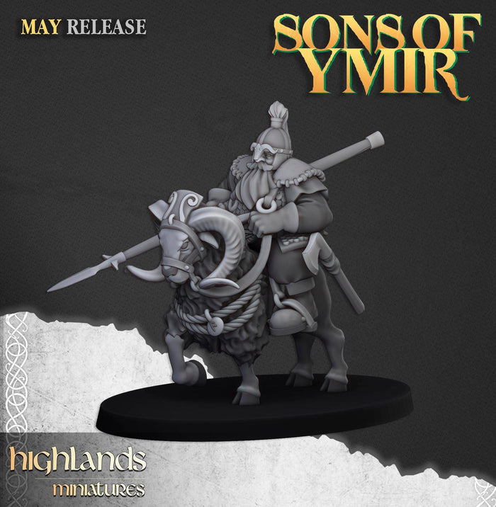 Mounted Dwarf Cavalry - Highlands Miniatures