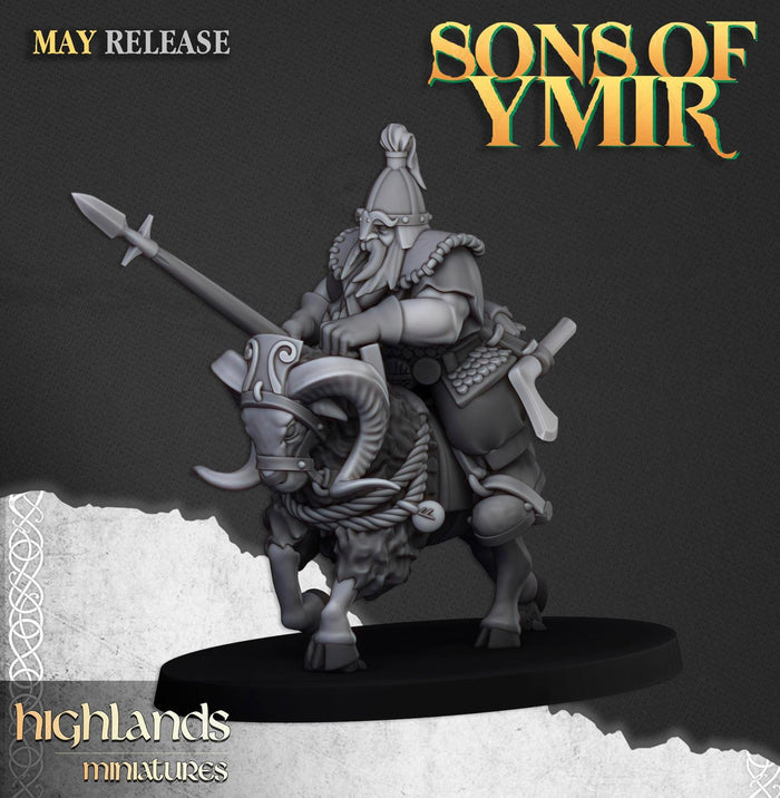 Mounted Dwarf Cavalry - Highlands Miniatures