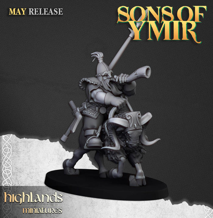 Mounted Dwarf Cavalry - Highlands Miniatures
