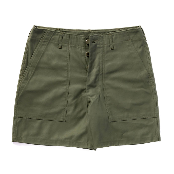 MP24004 UTILITY SHORTS COTTON SATEEN - OLIVE
