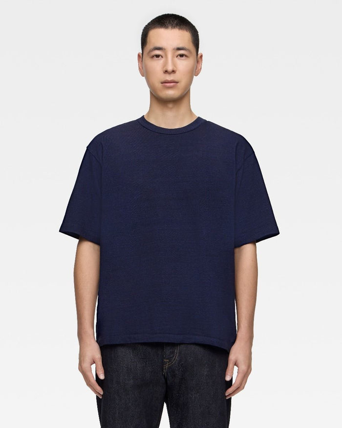 MXTS1033 YARN DYED S/S TEE - INDIGO - INDIGO