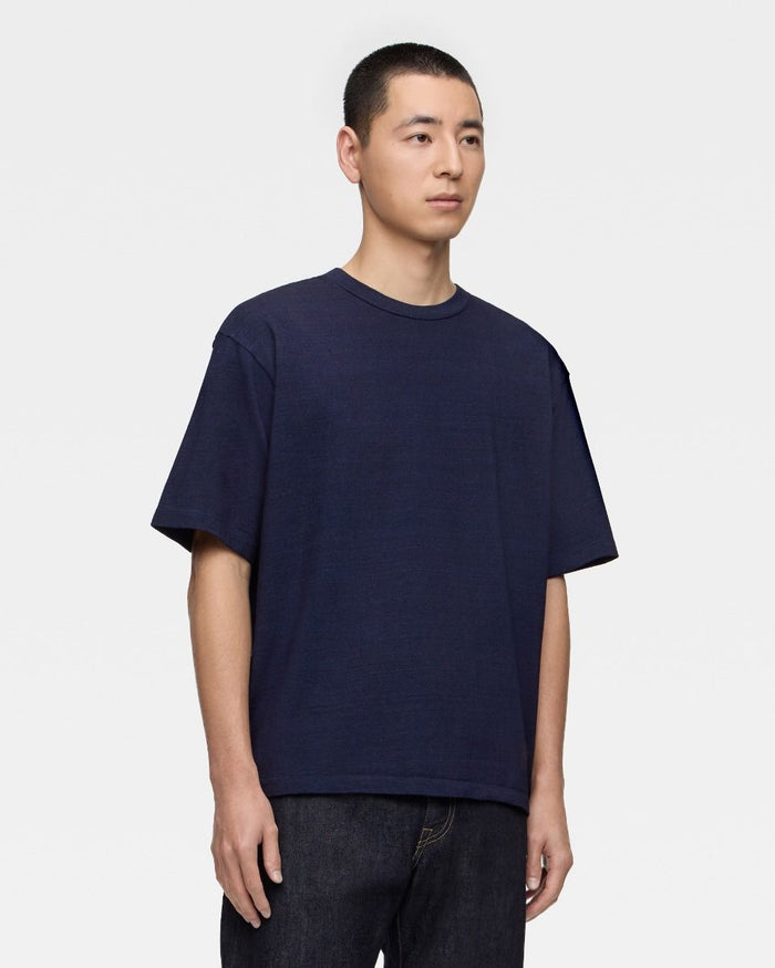 MXTS1033 YARN DYED S/S TEE - INDIGO - INDIGO