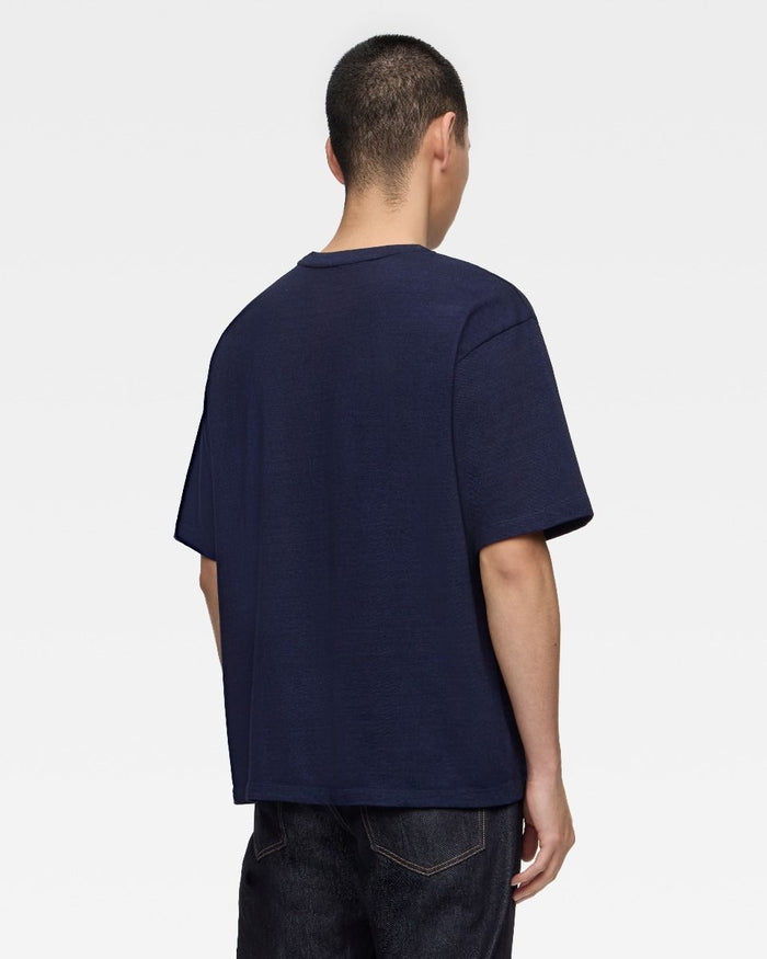 MXTS1033 YARN DYED S/S TEE - INDIGO - INDIGO
