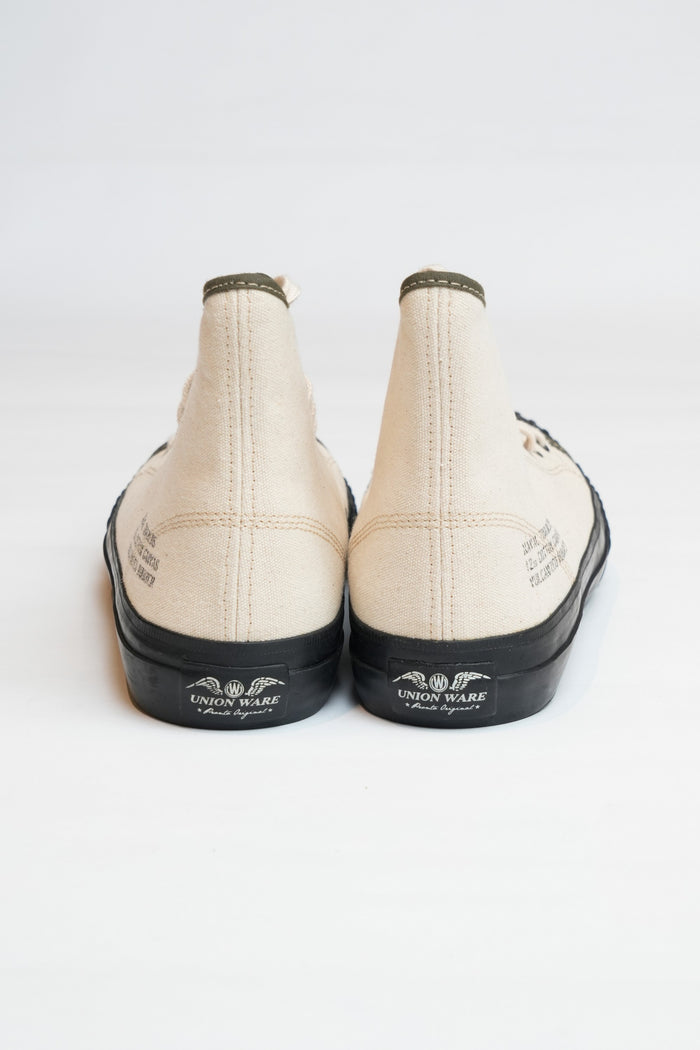 NAVAL TRAINERS HI TOP - NATURAL CANVAS
