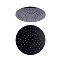 Nero 200mm Round Shower Head Matte Black | The Blue Space