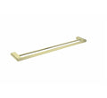 Nero Bianca Double Towel Rail 800mm Brushed Gold | The Blue Space