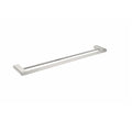 Nero Bianca Double Towel Rail 800mm Brushed Nickel | The Blue Space