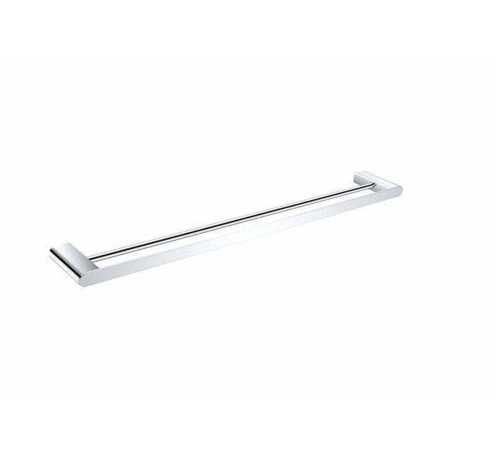 Nero Bianca Double Towel Rail 800mm Chrome | The Blue Space