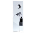 Nero Bianca Shower Mixer With Divertor Chrome | The Blue Space