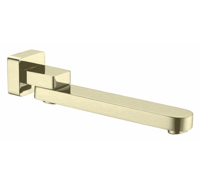 Nero Bianca/Ecco Swivel Bath Spout Brushed Gold | The Blue Space