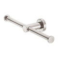 Nero Mecca Double Toilet Roll Holder Brushed Nickel NR1986dBN - The Blue Space