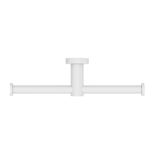 Buy Nero Mecca Double Toilet Roll Holder Matte White NR1986dMW - The Blue Space