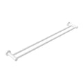 Nero Mecca Double Towel Rail 600mm Matte White