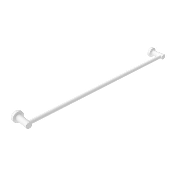 Nero Mecca Single Towel Rail 800mm Matte White