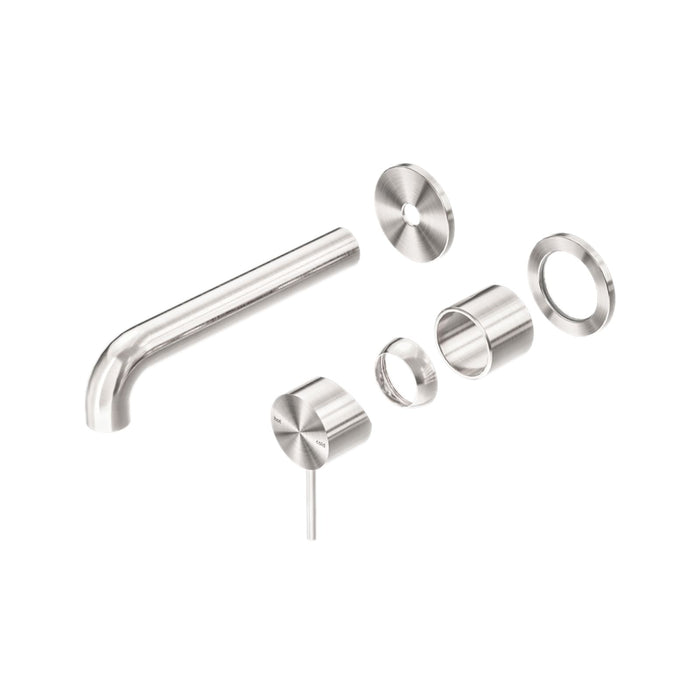 Nero Mecca Wall Basin/Bath Mixer Separate Back Plate 160 Trim Kits Only Brushed Nickel NR221910C160TBN - The Blue Space
