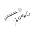 Nero Mecca Wall Basin/Bath Mixer Separate Back Plate 160 Trim Kits Only Chrome NR221910C160TCH - The Blue Space