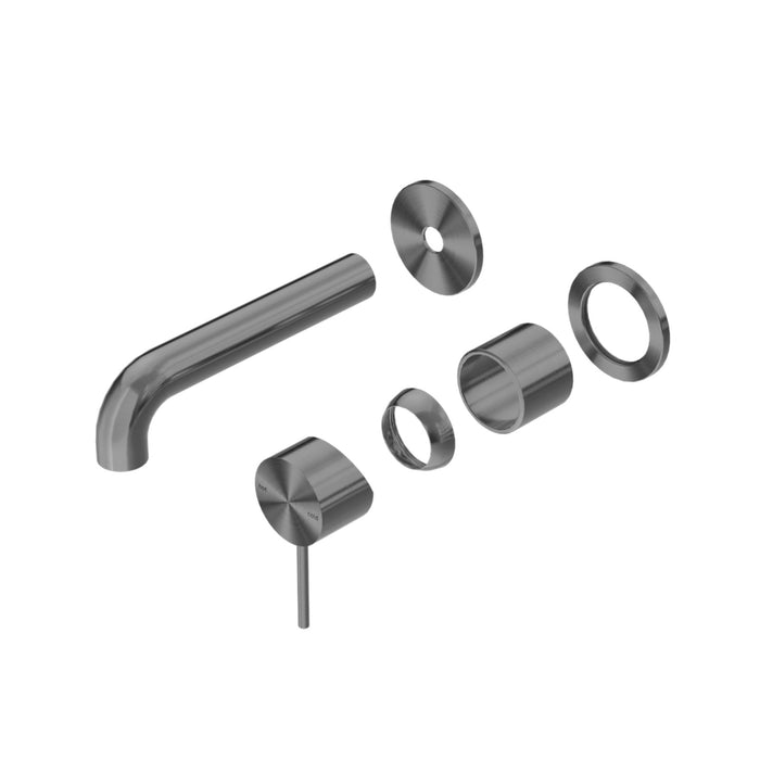 Nero Mecca Wall Basin/Bath Mixer Separate Back Plate 160 Trim Kits Only Gun Metal NR221910C160TGM - The Blue Space