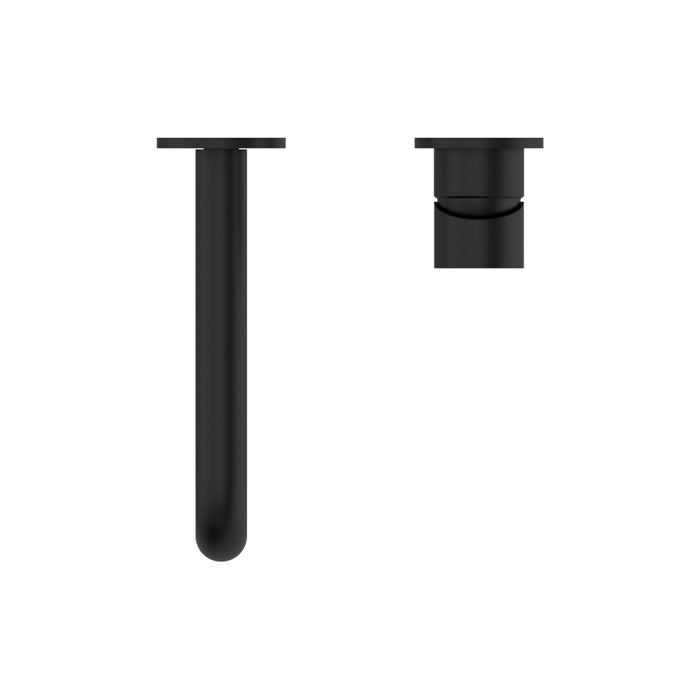 Top Nero Mecca Wall Basin/Bath Mixer Separate Back Plate 230mm Matte Black NR221910C230MB - The Blue Space