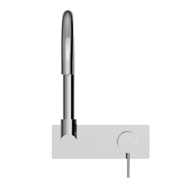 Buy Nero Mecca Wall Basin/Bath Mixer Swivel Spout Chrome NR221910QCH - The Blue Space