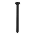 Nero Round Ceiling Arm 300mm Matte Black | The Blue Space