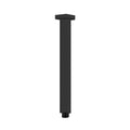 Nero Square Ceiling Arm 450mm Matte Black | The Blue Space