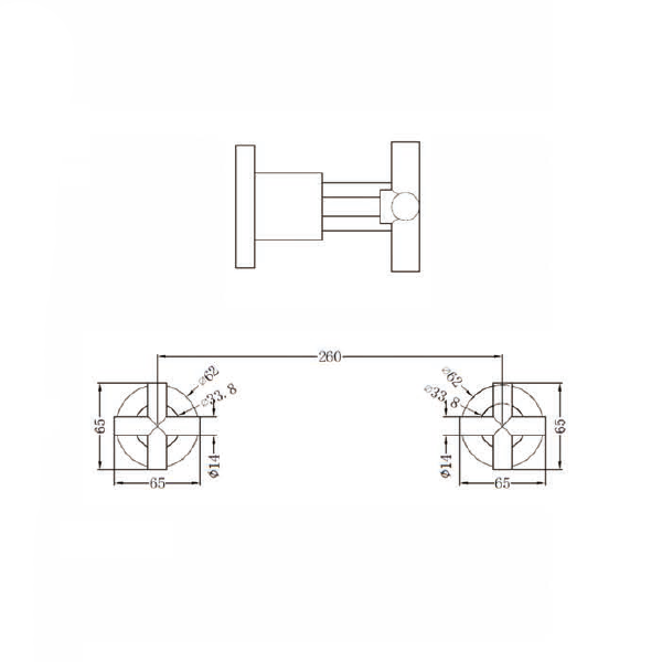 Nero X Plus Wall Top Assemblies Technical Drawing - The Blue Space