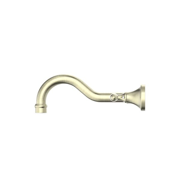 Buy Nero York Wall Basin Set with Metal Lever - Aged Brass NR692107a02AB - The Blue Space